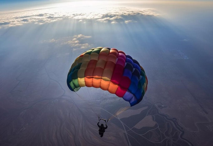 skydiving